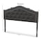 Baxton Studio Edith Modern Dark Grey Queen Size Headboard 142-7782 - alternate 3